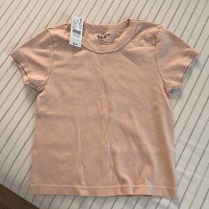 Brandy Melville pink Ashlyn crop tee